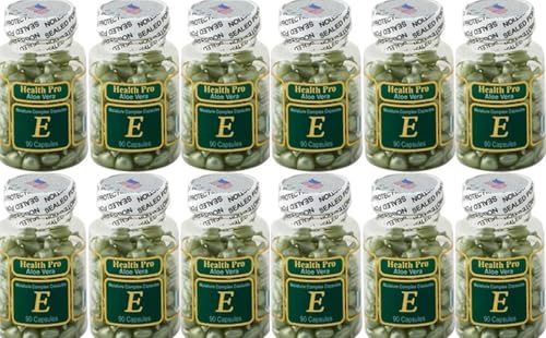 Bote de cápsulas Aloe Vera con Vitamina E 90 unidades