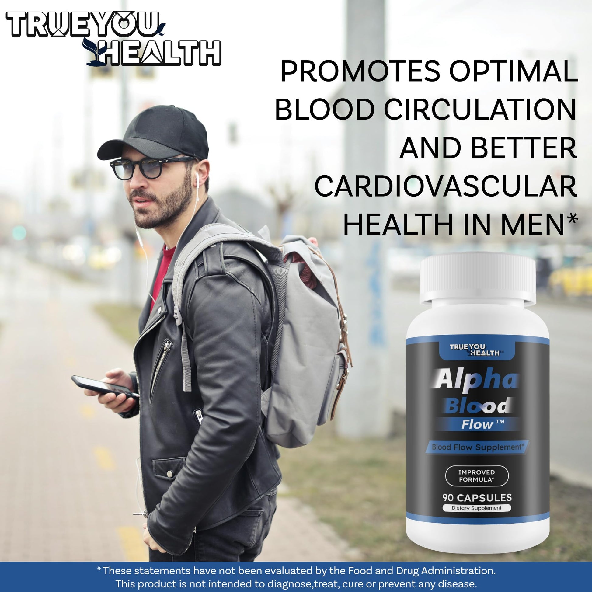 Alpha Blood Flow suplemento con L-Arginina y L-Citrulina