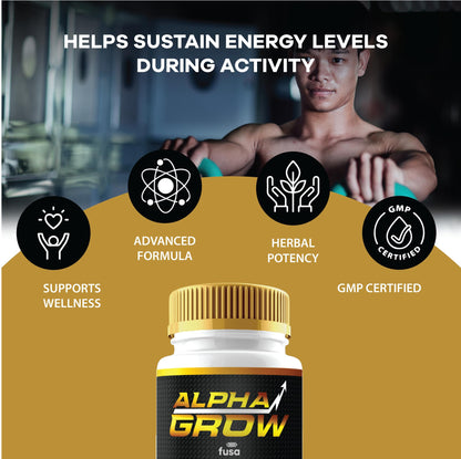 Alpha Grow cápsulas fuerza máxima para bienestar diario
