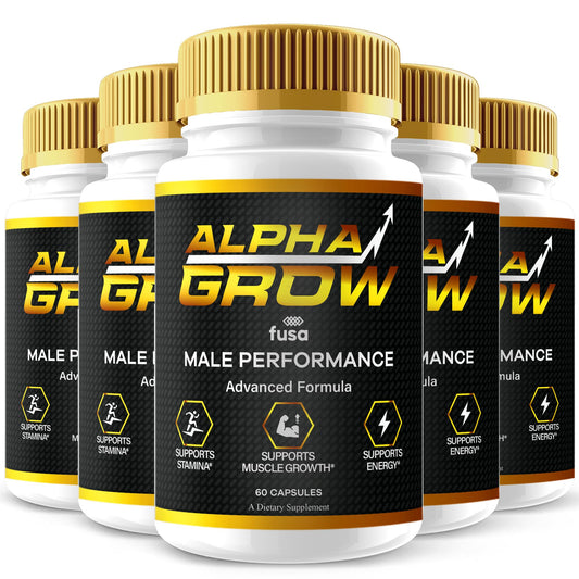 Paquete de 5 Alpha Grow suplemento multivitamínico 60 cápsulas cada uno