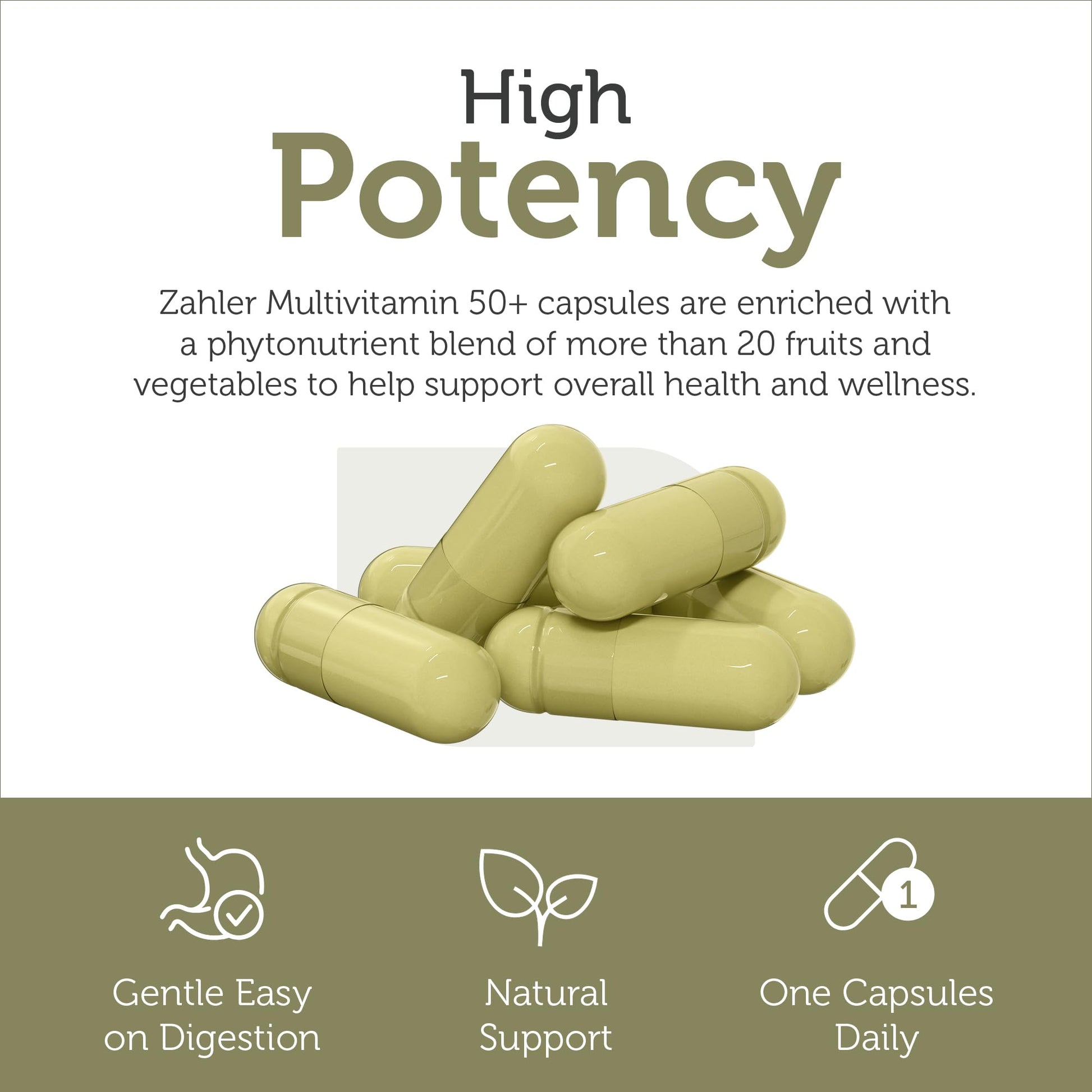 Alta potencia en multivitaminas Zahler