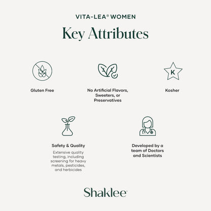 Alta potencia multivitamínico Shaklee Vita-Lea mujeres