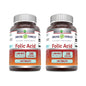 Frasco de Amazing Formulas Ácido Fólico 1000 mcg 240 tabletas