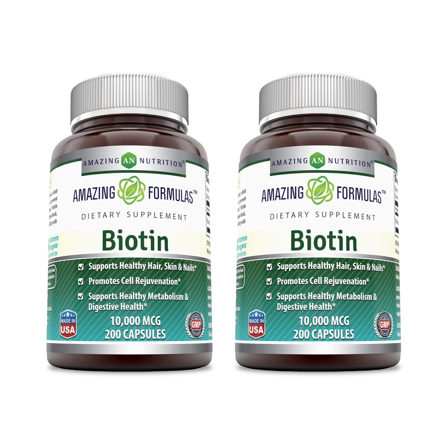 Amazing Formulas biotina suplemento vitamina b7 200 caps