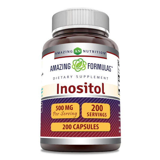 Amazing Formulas Inositol 500 mg frasco de suplemento