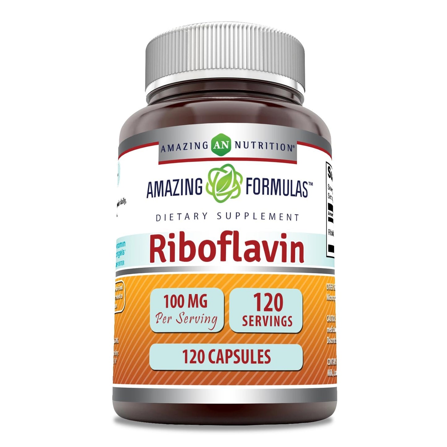 Suplemento Amazing Formulas Riboflavina cápsulas vitaminas B2