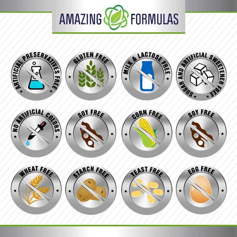 Amazing Formulas suplemento etiqueta informativa