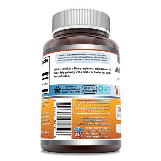 Amazing Formulas Vitamina B6 etiqueta y suplemento