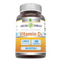 Botella de suplemento de vitamina D3 2000 UI Amazing Formulas con 480 cápsulas