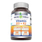 Botella Amazing Formulas Vitamina D3 5000 UI con K2 100 mcg softgels