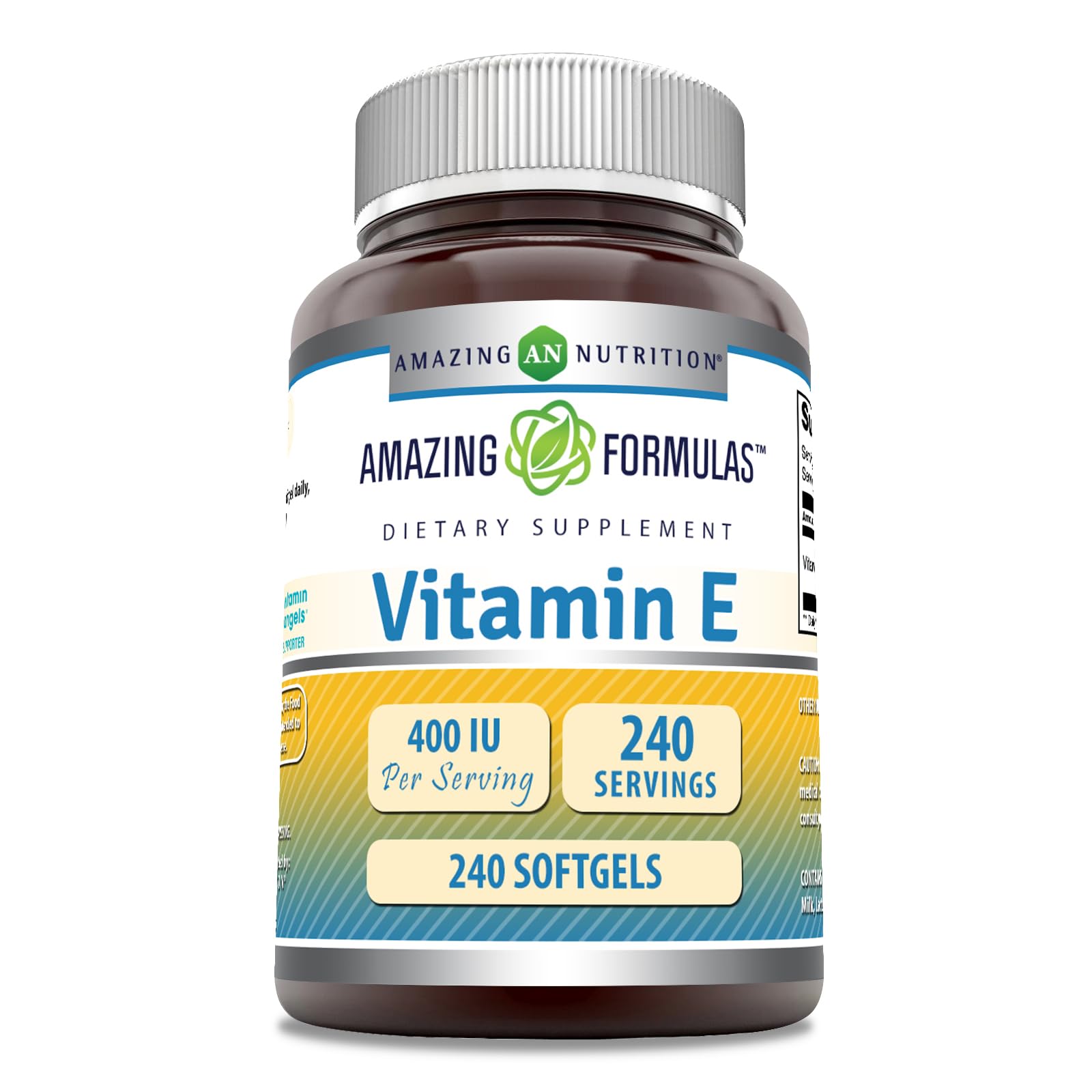 Amazing Formulas Vitamina E 400 UI 240 cápsulas blandas sin OGM