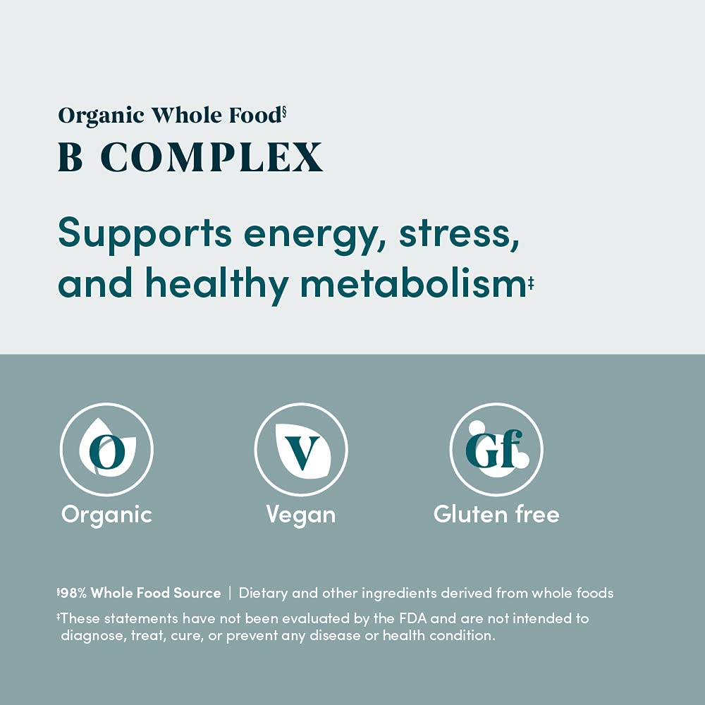 Amazon Elements complejo vitamina B alimentos integrales y saludables