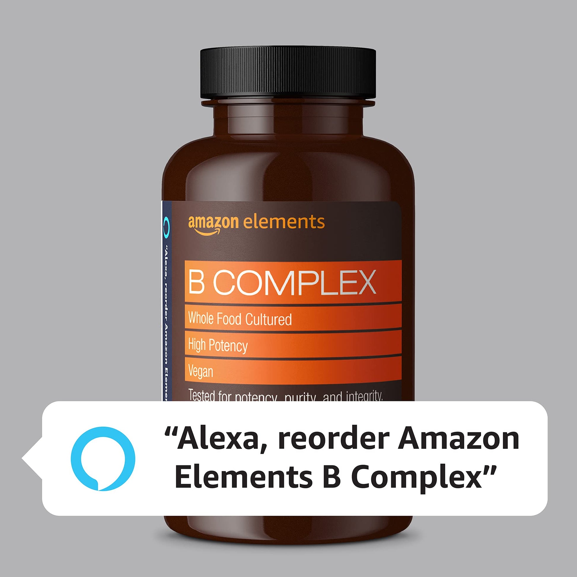 Amazon Elements suplemento vitaminas B con 65 cápsulas