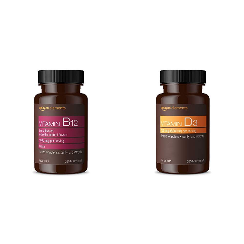 Amazon Elements vitamina b12 pastillas berry 65 unidades
