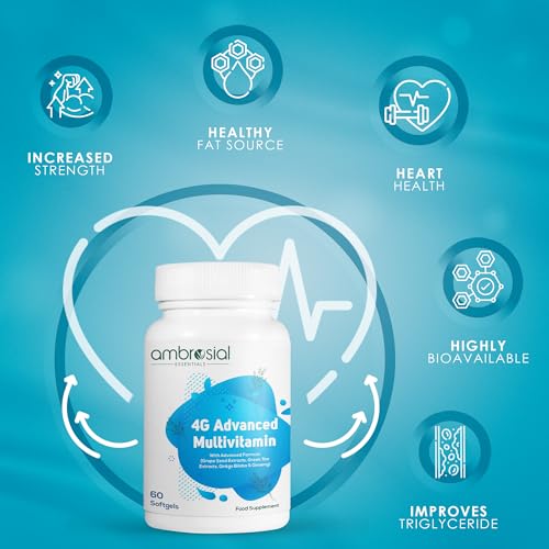 Frasco y etiquetado de multivitamínico Ambrosial