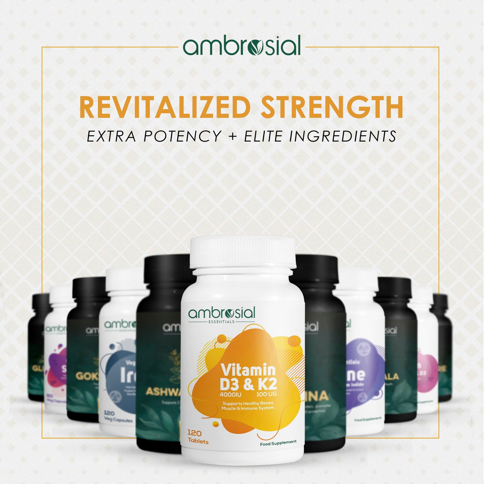 Información del fabricante Ambrosial vitamina D3 y K2