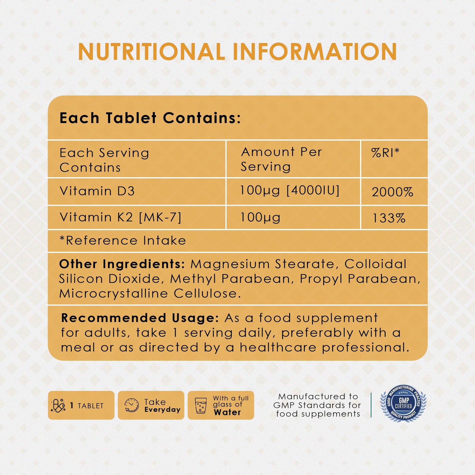Frasco cerrado Ambrosial vitamina D3 y K2