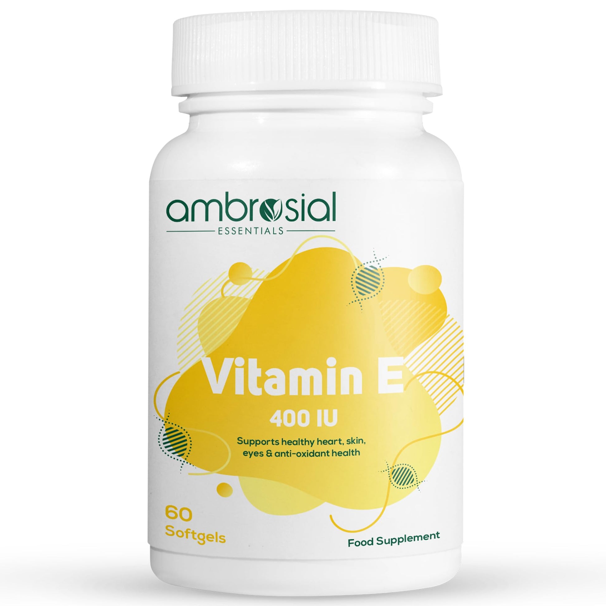 Ambrosial vitamina e 400 ui paquete 60 cápsulas blandas