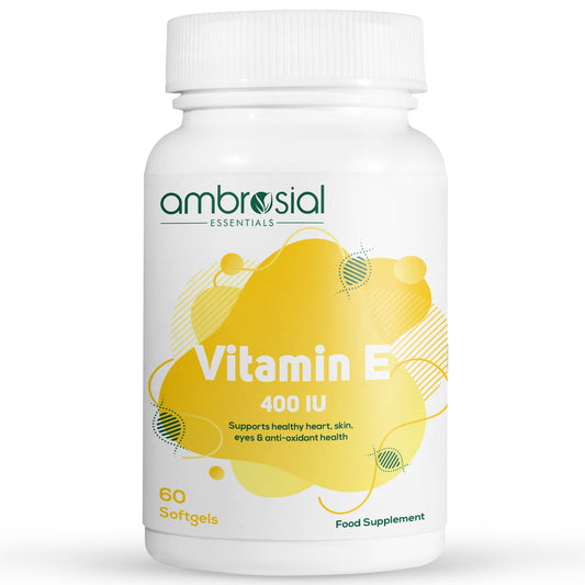 Ambrosial vitamina e 400 ui paquete 60 cápsulas blandas