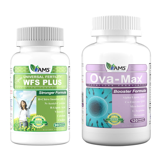 America Medic vitaminas prenatales OVA-Max frasco de 120 cápsulas