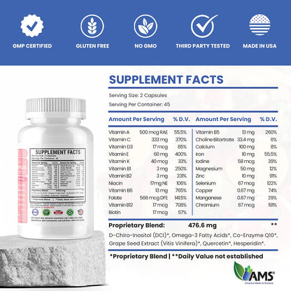 Suplemento America Medic & Science para apoyar concepción y fertilidad