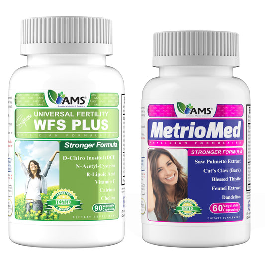 America Medic WFS Plus suplementos fertilidad 90 cápsulas