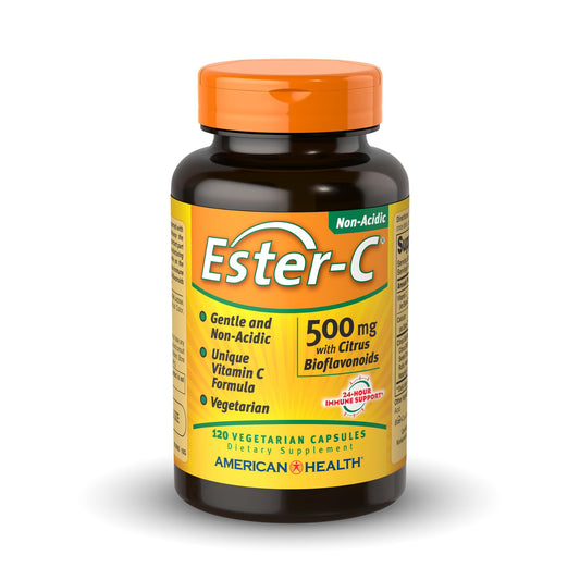 American Health Ester-C vitamina c 500mg cápsulas vegetarianas envase