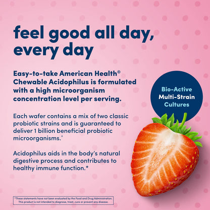 American Health probiótico para niños y adultos 60 tabletas