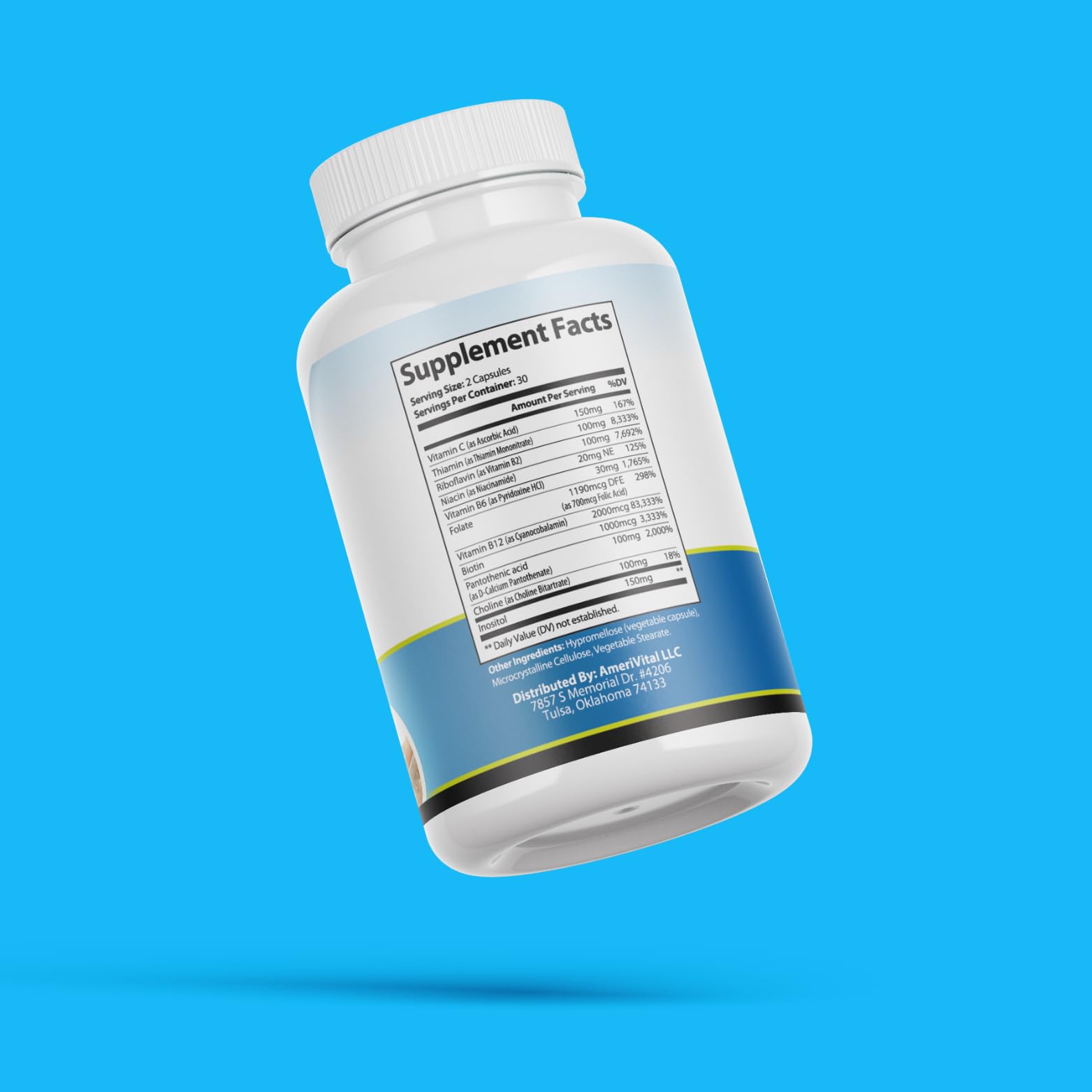 AmeriVital paquete de complejo B para mejorar estrés y cognición