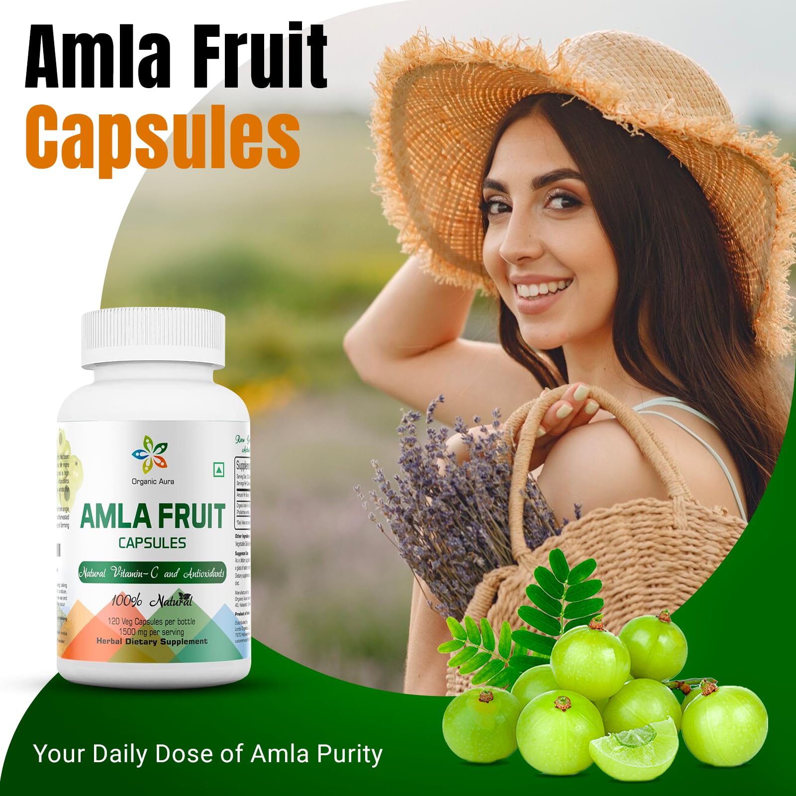 Amla cápsulas veganas para salud piel energía y vitalidad