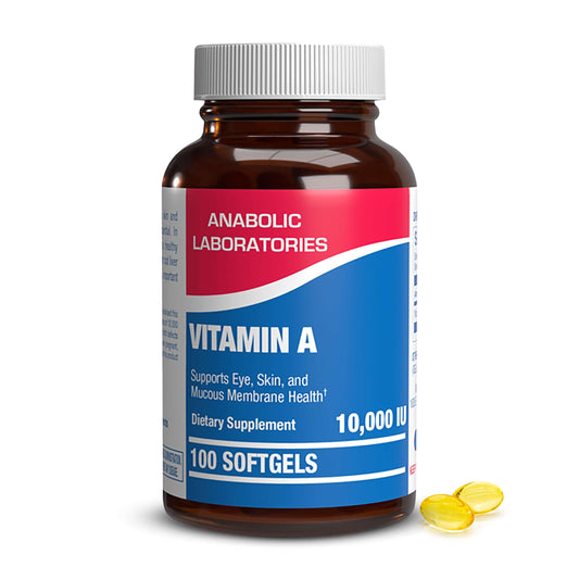 Anabolic Laboratories suplemento vitamina A frasco 100 cápsulas blandas