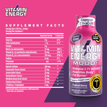 Análisis de ingredientes de Vitamin Energy sin azúcar