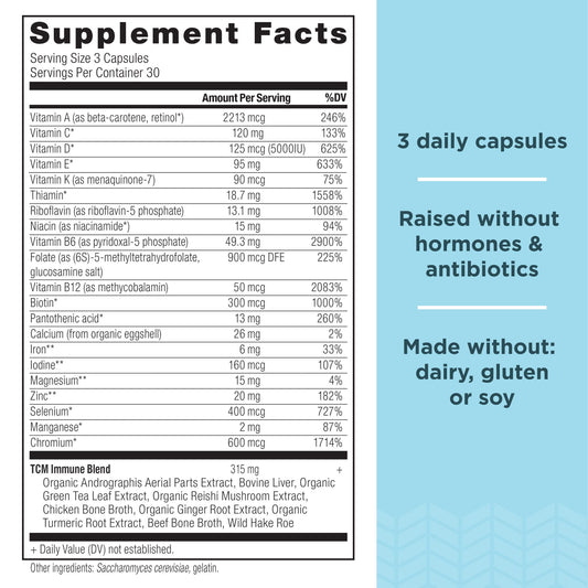 Ancient Nutrition cápsulas vitamina c y probióticos