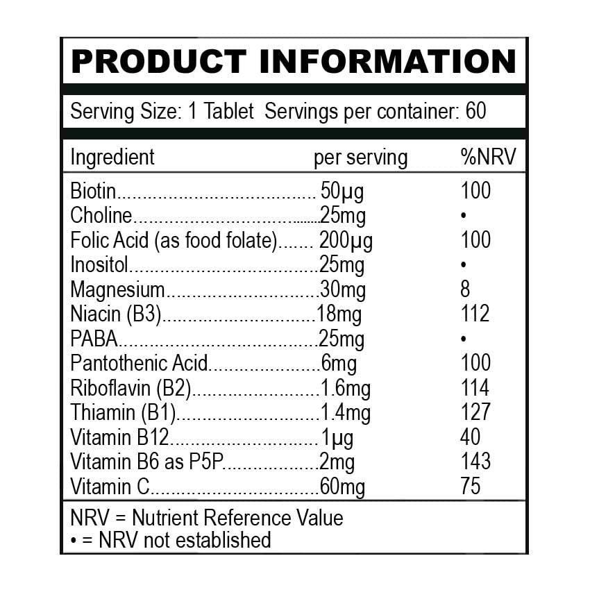 Ancient Purity vitaminas B suplemento energético
