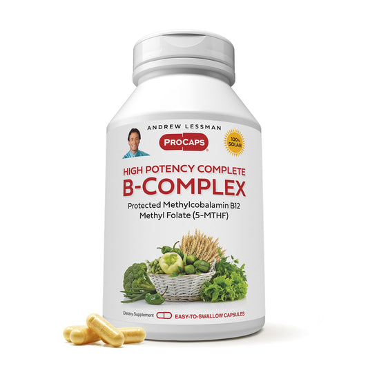 ANDREW LESSMAN complejo b alta potencia botella frontal