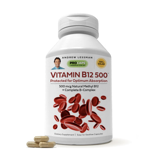 ANDREW LESSMAN vitamina b12 paquete frontal