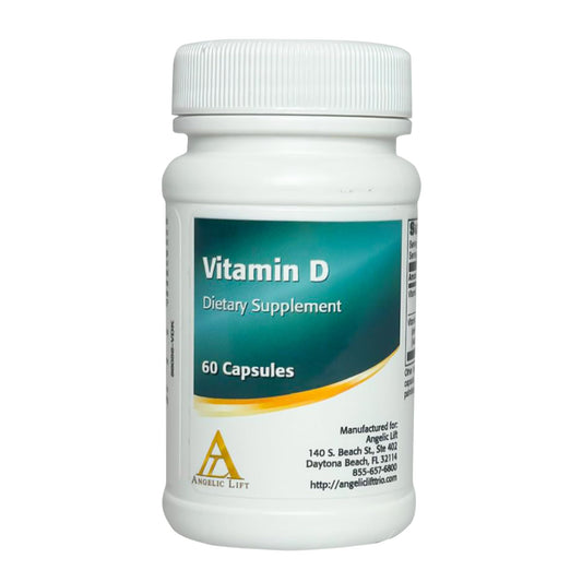Envase ANGELIC LIFT vitamina D3 cápsulas alta potencia