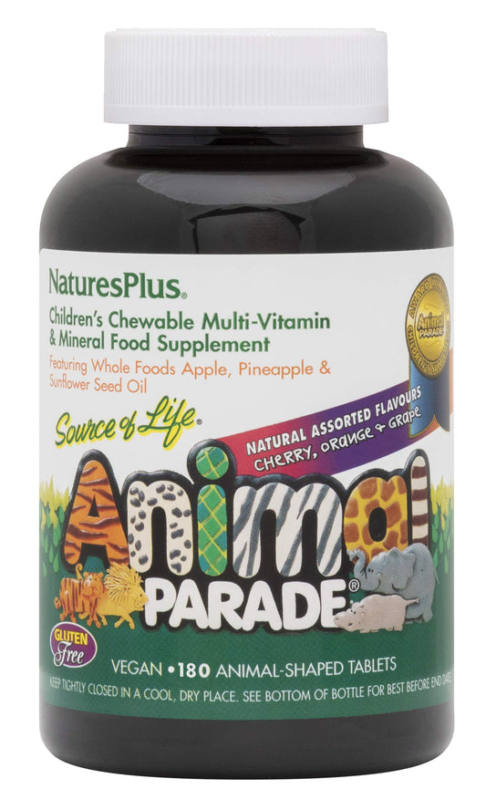 Frasco multivitamínico masticable Animal Parade Nature's Plus para niños