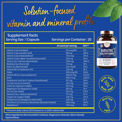 anuncio de marketing Windsor Botanical multivitaminas