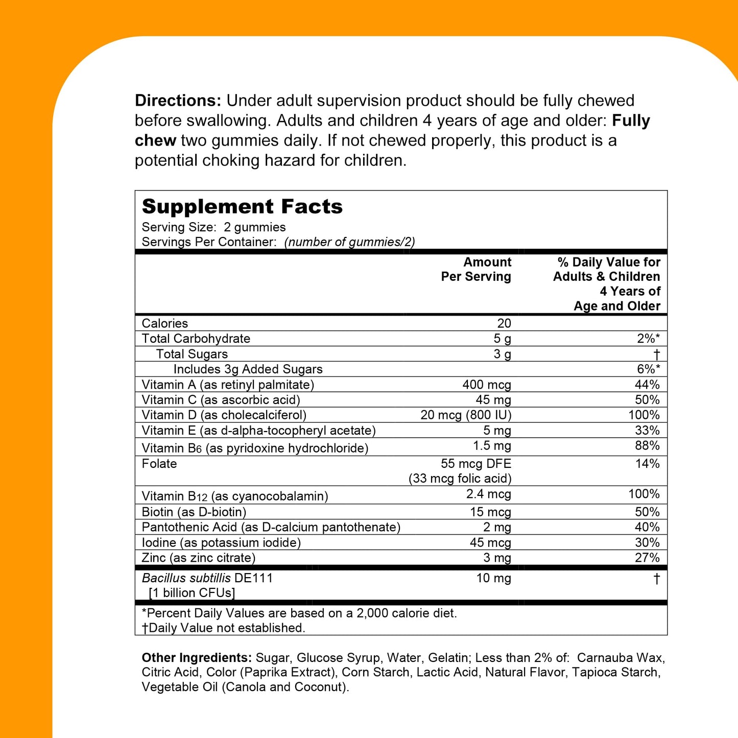 anuncio multivitamínico One A Day probiótico