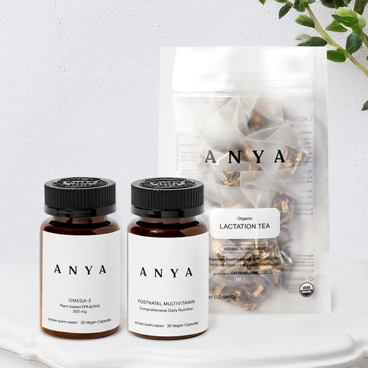 ANYA paquete multivitamínico y té lactancia postparto mujeres