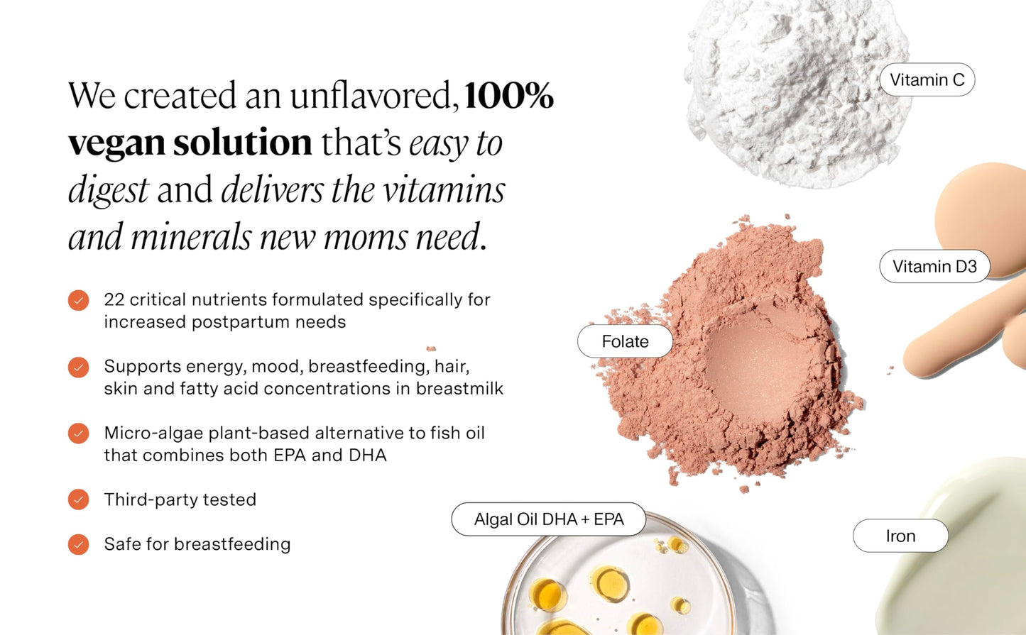 ANYA productos postnatales multivitamínico y bálsamo para pezones