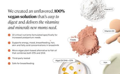 ANYA productos postnatales multivitamínico y bálsamo para pezones