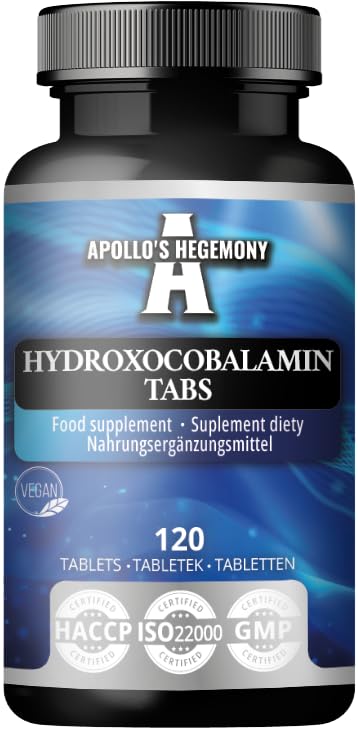 APOLLO'S HEGEMONY vitamina b12 hidroxicobalamina envase frontal