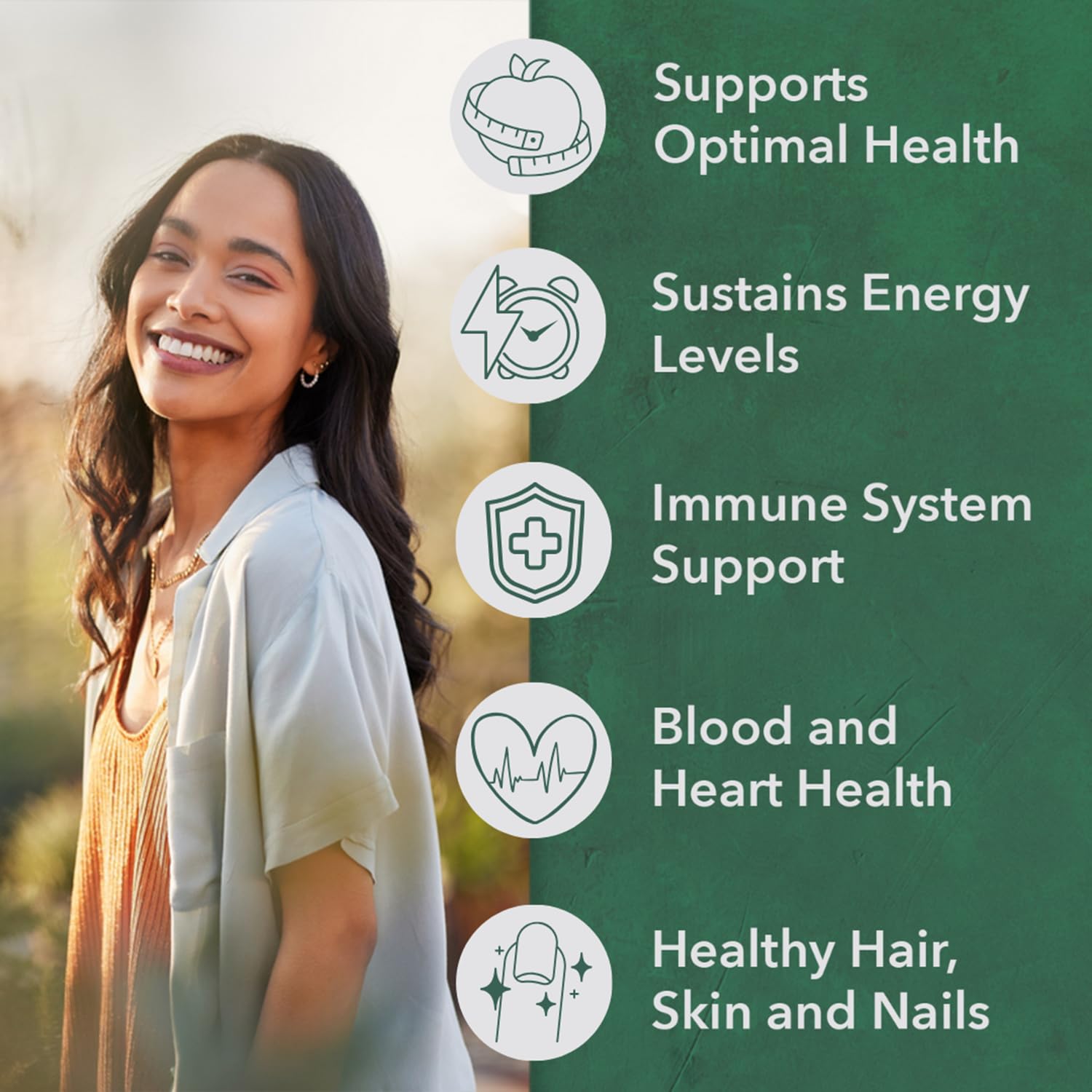 Apoya salud óptima y niveles de energía