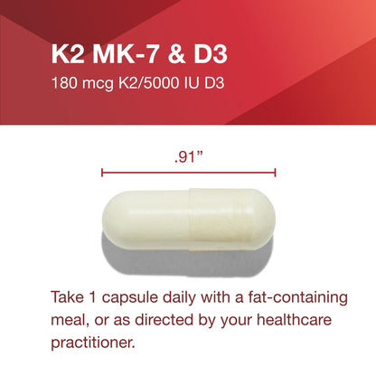 Apoyo a absorción de calcio suplemento K2 MK-7 y vitamina D3