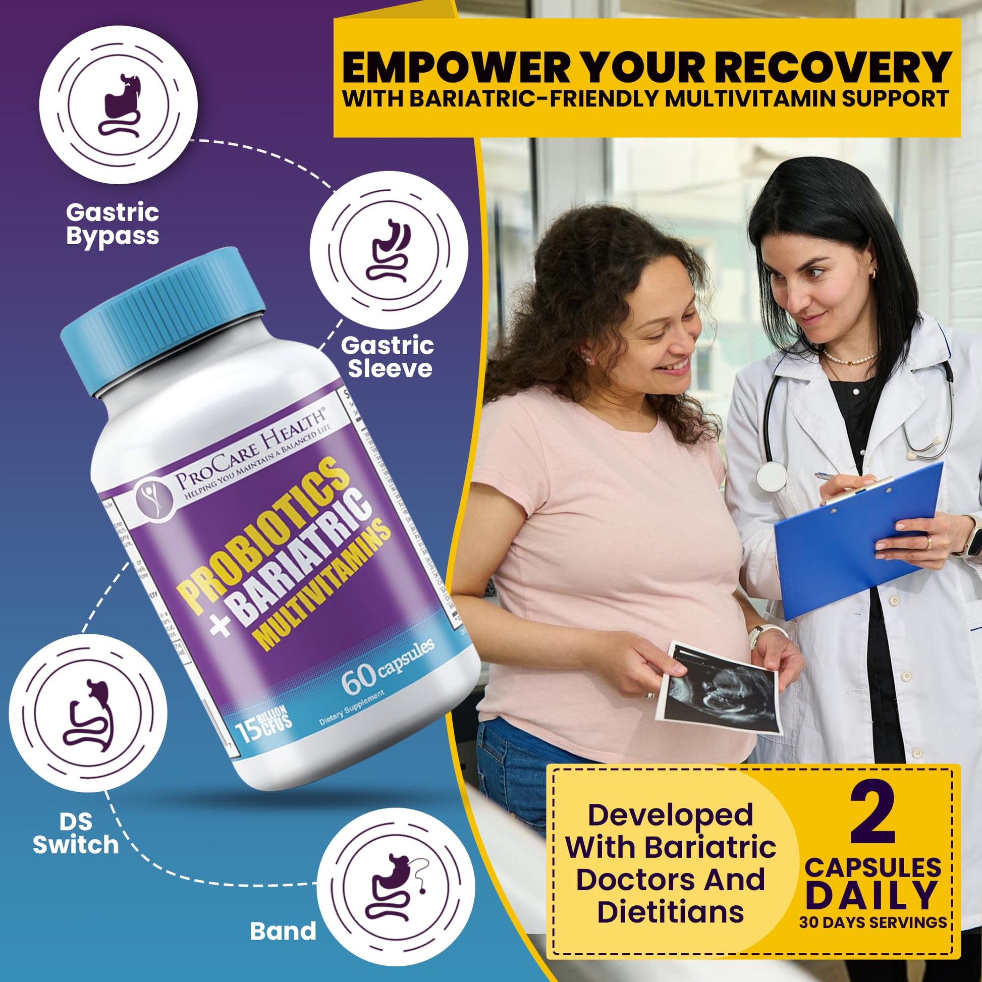 Multivitamina bariátrica de apoyo diario