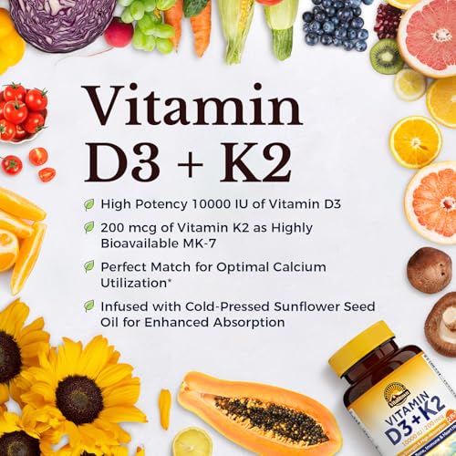 Apoyo digestivo e inmunológico Vitalitown combo D3 K2 y probióticos