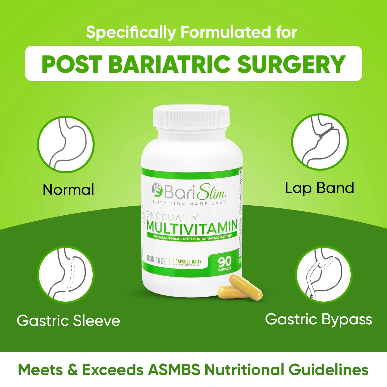 Apoyo digestivo con multivitaminas BariSlim