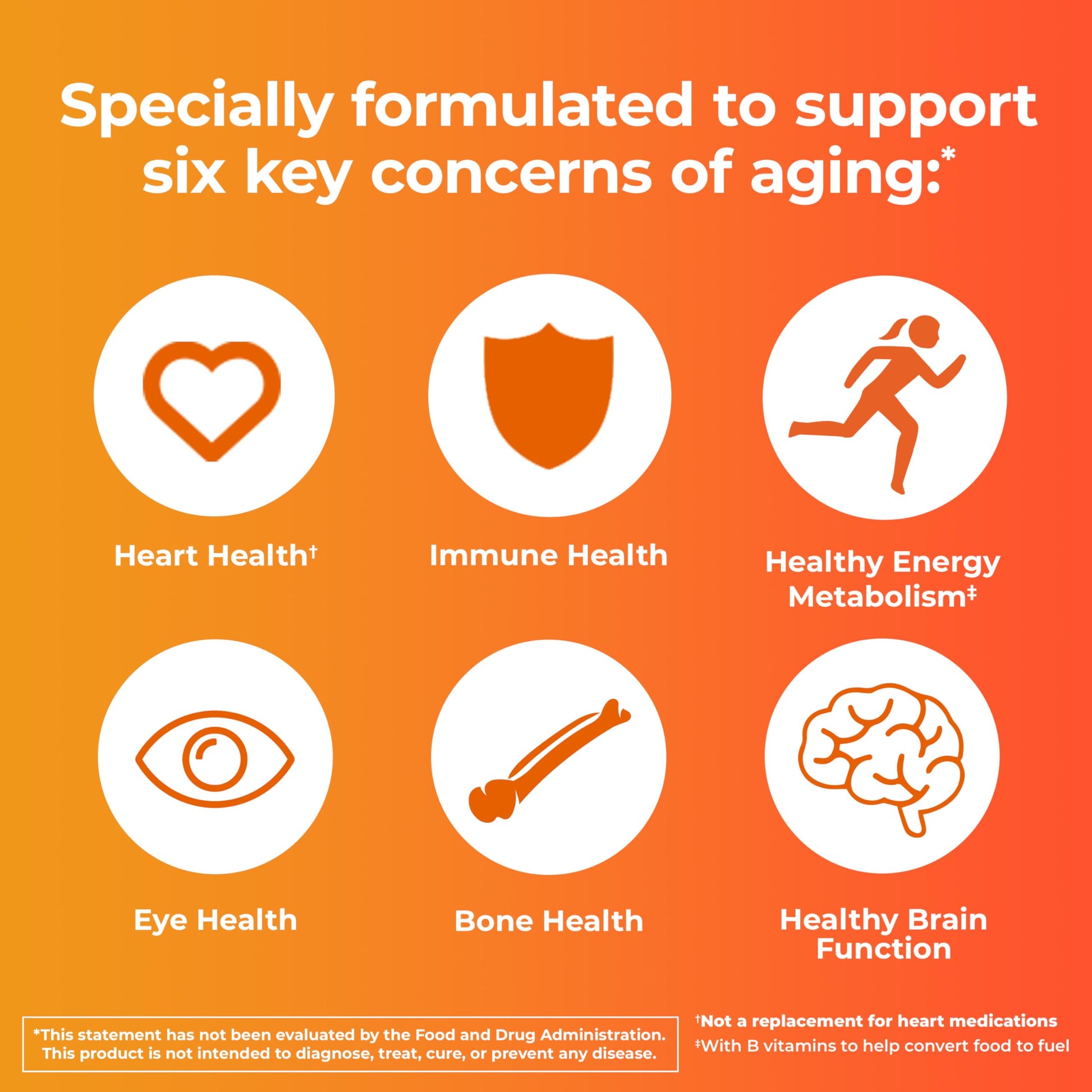 Apoyar preocupaciones clave de envejecimiento con multivitaminas One A Day